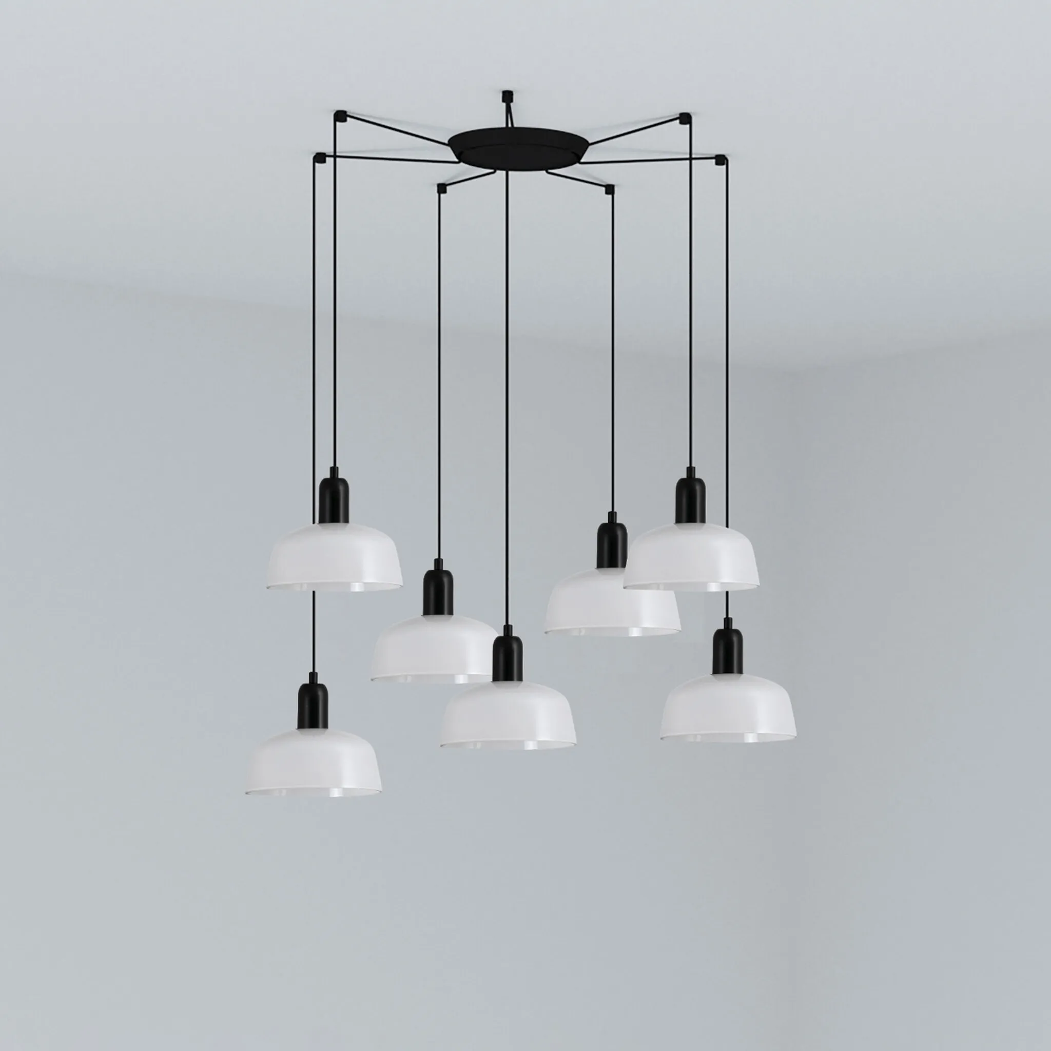TATAWIN S 7L White pendant lamp